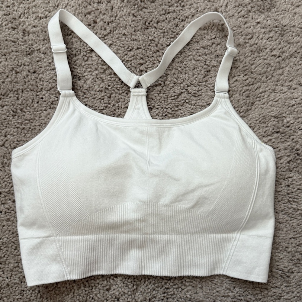 White Sports Bra